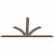 Ekena Millwork Richland Smooth Timber Gable Bracket, Douglas Fir, 108"W x 54"H x 1 1/2"D x 5 1/2"F, 12/12 Pitch GBW108X54X0206RIC00SDF - alternate 3